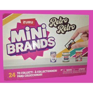 Zuru Mini Brands Retro Series Advent Calendar 24 Collectible Miniatures EUC•78